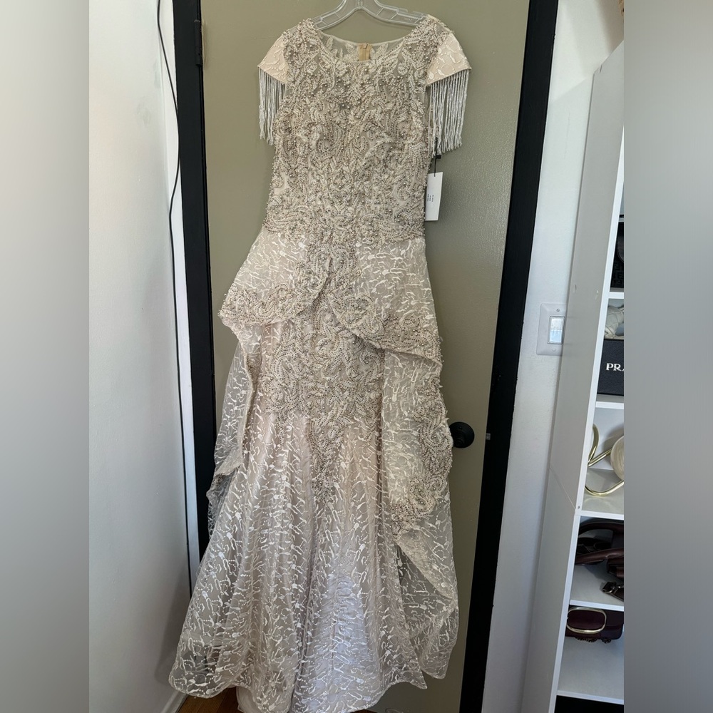 Formal prom wedding gown with beading Brand new with tags